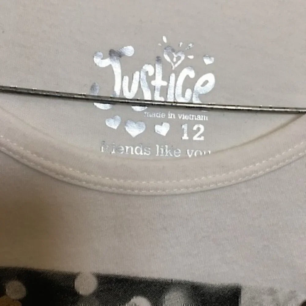 Justice Girls size 12 off white winter top